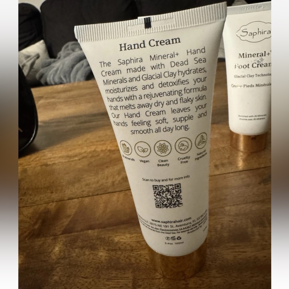 Saphira Dead Sea Mineral Spa Set Hair Skin Care Mud Face Hand Foot Cream - Picture 6 of 12